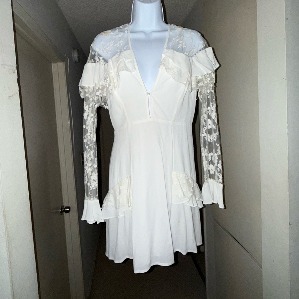 For Love and Lemons Lace White Dress - Size M